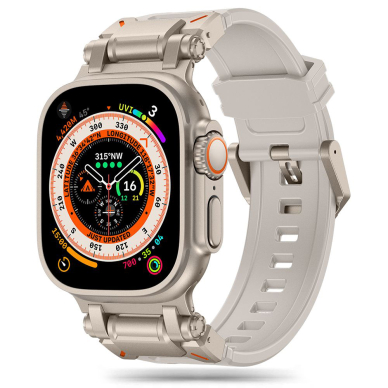 [Užsakomoji prekė] Apyrankė Apple Watch 1/2/3/3/4/4/5/5/5/6/6/7/8/9/SE/SE/SE 2/Ultra/Ultra 2 (42/44/45/49mm) - Techsuit Watchband (W064) - Titanium Silver Starlight