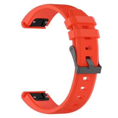 [Užsakomoji prekė] Apyrankė Garmin Fenix 3/3 HR/5X/5X Plus/6X/6X Pro/7X/7X Pro Solar - Techsuit Watchband QuickFit 26mm (W058) - Oranžinis