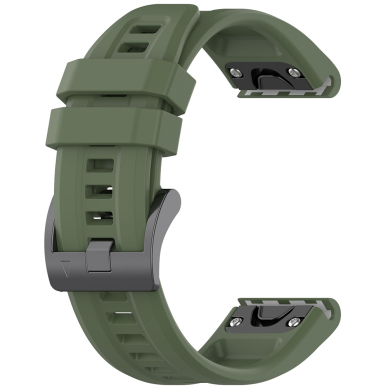 [Užsakomoji prekė] Apyrankė Garmin Fenix 3/3 HR/5X/5X Plus/6X/6X Pro/7X/7X Pro Solar - Techsuit Watchband QuickFit 26mm (W060) - Tamsiai žalias