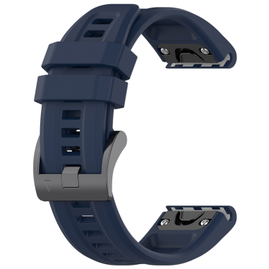 [Užsakomoji prekė] Apyrankė Garmin Fenix 3/3 HR/5X/5X Plus/6X/6X Pro/7X/7X Pro Solar - Techsuit Watchband QuickFit 26mm (W060) - Tamsiai mėlynas