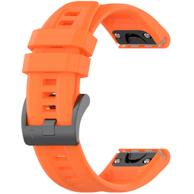 [Užsakomoji prekė] Apyrankė Garmin Fenix 3/3 HR/5X/5X Plus/6X/6X Pro/7X/7X Pro Solar - Techsuit Watchband QuickFit 26mm (W060) - Oranžinis