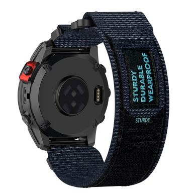 [Užsakomoji prekė] Apyrankė Garmin Fenix 3/3 HR/5X/5X Plus/6X/6X Pro/7X/7X Pro Solar - Techsuit Watchband QuickFit (W057) - Tamsiai mėlynas 1