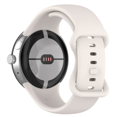 [Užsakomoji prekė] Apyrankė Google Pixel Watch 3 45mm - Techsuit Watchband (W031) - Creamy White