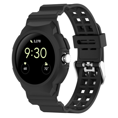 [Užsakomoji prekė] Apyrankė Google Pixel Watch / Watch 2 / Watch 3 41mm - Techsuit Watchband (W065) - Juodas