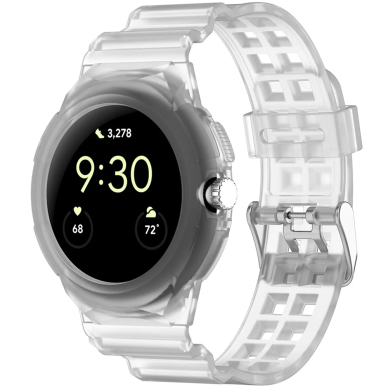 [Užsakomoji prekė] Apyrankė Google Pixel Watch / Watch 2 / Watch 3 41mm - Techsuit Watchband (W065) - Skaidrus