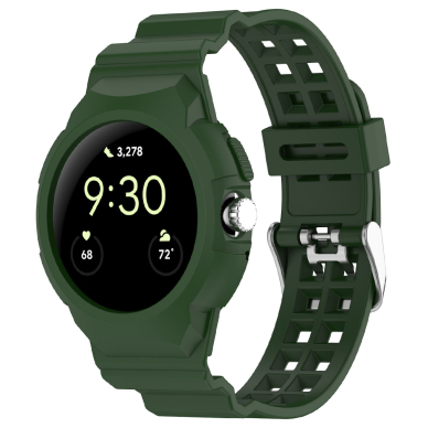 [Užsakomoji prekė] Apyrankė Google Pixel Watch / Watch 2 / Watch 3 41mm - Techsuit Watchband (W065) - Žalias