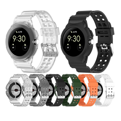 [Užsakomoji prekė] Apyrankė Google Pixel Watch / Watch 2 / Watch 3 41mm - Techsuit Watchband (W065) - Oranžinis 5