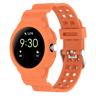 [Užsakomoji prekė] Apyrankė Google Pixel Watch / Watch 2 / Watch 3 41mm - Techsuit Watchband (W065) - Oranžinis