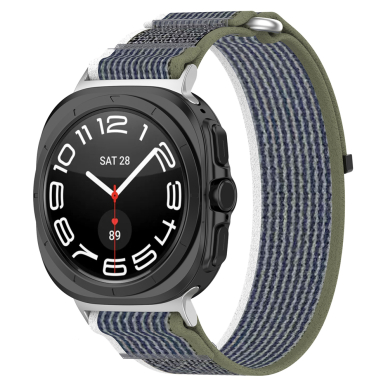 [Užsakomoji prekė] Apyrankė Samsung Galaxy Watch Ultra 47mm - Techsuit Watchband (W054) - Tamsiai žalias / Gray