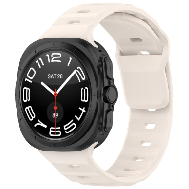 [Užsakomoji prekė] Apyrankė Samsung Galaxy Watch Ultra 47mm - Techsuit Watchband (W055) - Beige