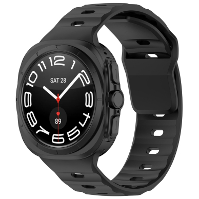 [Užsakomoji prekė] Apyrankė Samsung Galaxy Watch Ultra 47mm - Techsuit Watchband (W055) - Juodas