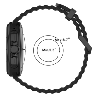 [Užsakomoji prekė] Apyrankė Samsung Galaxy Watch Ultra 47mm - Techsuit Watchband (W062) - Juodas 4