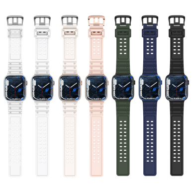 Apyrankė Triple Protection Apple Watch SE, 9, 8, 7, 6, 5, 4, 3, 2, 1 (41, 40, 38 mm) Juoda 6