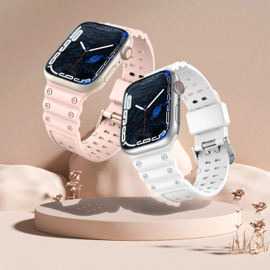 Apyrankė Triple Protection Apple Watch Ultra, SE, 9, 8, 7, 6, 5, 4, 3, 2, 1 (49, 45, 44, 42 mm) Smėlinė 9