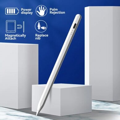 [Užsakomoji prekė] Stylus Pen pentru iPad - Techsuit (JA04) - Baltas 1