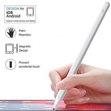 [Užsakomoji prekė] Stylus Pen Universal - Techsuit Active P3 - Baltas 21