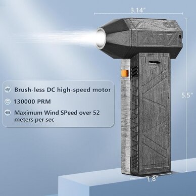 [Užsakomoji prekė] Suflanta Aer, 130000 RPM, 2in1 - Techsuit (YY01) - Juodas 1