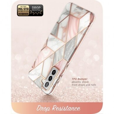 AKCIJA! DĖKLAS SUPCASE COSMO GALAXY S21 FE MARBLE  4