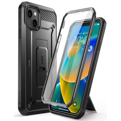 Aukštos kokybės dėklas Supcase UNICORN BEETLE PRO IPHONE 13/14 juodas