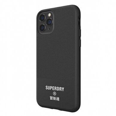 SuperDry Moulded Canvas iPhone 11 Pro Case  Juodas 41548 4