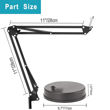 [Užsakomoji prekė] Laikiklis Birou Multifunctional - Techsuit Adjustable Arm Mount (GT6) - Juodos spalvos 6