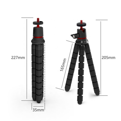 [Užsakomoji prekė] Laikiklis trikojis - Techsuit Octopus Tripod (JX-004) - Juodos spalvos 5