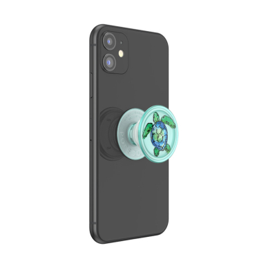 [Užsakomoji prekė] Laikiklis - Popsockets PopGrip - PlantCore Translucent Tortuga 1