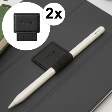 [Užsakomoji prekė] Suport Stylus Pen Autoadeziv (set 2) - Ringke - Juodas