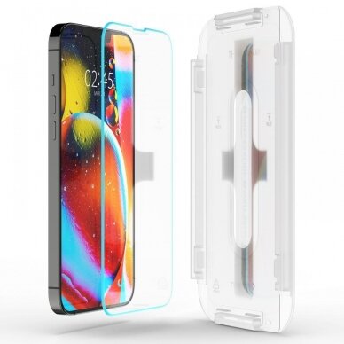 Apsauginis stiklas SPIGEN GLAS.TR ”EZ FIT” IPHONE 13 / 13 PRO 1