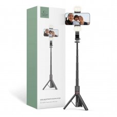 Tech-Protect L05S Bluetooth Asmenukių lazda tripod up to 105cmLED lamp - Juodas