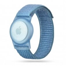 Tech-Protect Nylon Children&#39s Apple AirTag Apyrankė - Blue