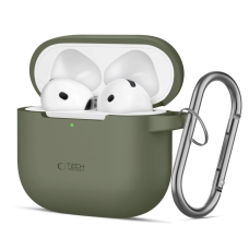 Tech-Protect Silicone Hook Dėklas AirPods 4 - Žalias