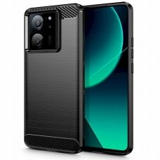 Tech-Protect TPUCarbon Dėklas Xiaomi 13T / 13T Pro - Juodas