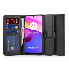 Tech-Protect Wallet Dėklas Motorola Moto E20 / E30 / E40 - Juodas