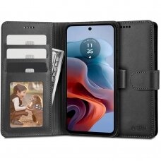 Tech-Protect Wallet Dėklas Motorola Moto G34 5G - Juodas