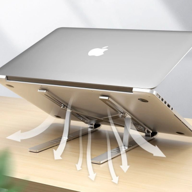 Tech-Protect Alustand universal laptop stand - tamsiai pilkas 5