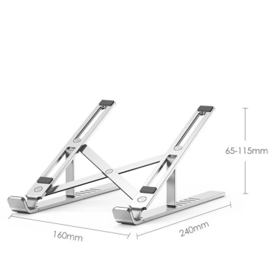 Tech-Protect Alustand universal laptop stand - tamsiai pilkas 7