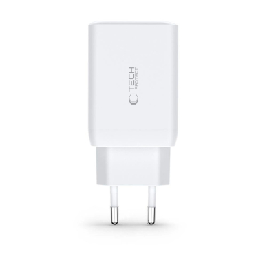 Tech-Protect C65W network Įkroviklis  2x USB-C PD 65W / USB-A QC 3.0 - Juodas 2