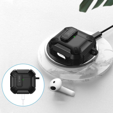 Tech-Protect Carbonox Dėklas AirPods 4 - Juodas 3