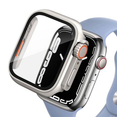 Tech-Protect Defense360 Dėklas Apple Watch 46mm - Titano spalvos - Oranžinis