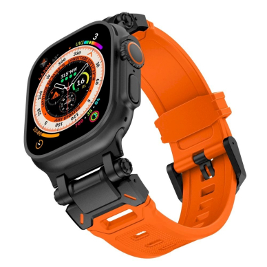 Tech-Protect Delta Pro Apyrankė Apple Watch 4/5/6/7/8/9/SE/Ultra 1/2 (42/44/45/49 mm) - Orange/Black 1