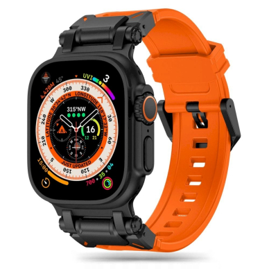 Tech-Protect Delta Pro Apyrankė Apple Watch 4/5/6/7/8/9/SE/Ultra 1/2 (42/44/45/49 mm) - Orange/Black