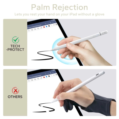 Tech-Protect Digital Magnetic Stylus Pen 3 Magnetic iPad Tablet - Baltas 7