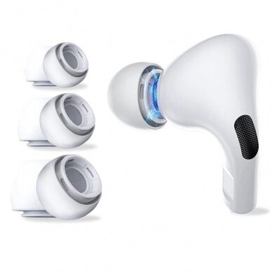 Tech-Protect Ear Tips AirPods Pro 1 / 2 in sizes S / M / L - baltas (3 pcs.)