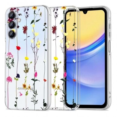 Tech-Protect FlexAir+ Dėklas Samsung Galaxy A15 4G / 5G - colorful flowers