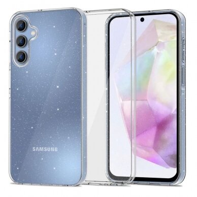 Tech-Protect FlexAir Dėklas Samsung Galaxy A35 5G - Permatomas glitter