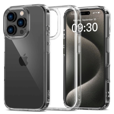 Tech-Protect FlexAir Hybrid Dėklas iPhone 16 Pro - Skaidrus