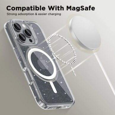 Tech-Protect FlexAir Hybrid MagSafe Dėklas iPhone 16 Pro - Skaidrus 1