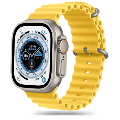 Tech-Protect IconBand Pro Apyrankė Apple Watch 4 / 5 / 6 / 7 / 8 / 9 / SE / Ultra 1 / 2 (42/44/45/49 mm) - Geltonas