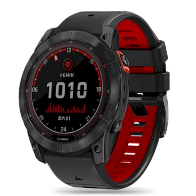 Tech-Protect IconBand Pro Apyrankė Garmin Fenix ​​3 / 5X / 3HR / 5X Plus / 6X / 6X Pro / 7X - Juodas red